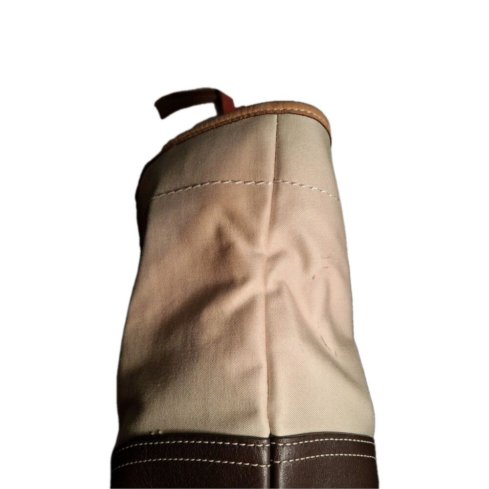 Authentic Coach Handbag, Canvas And Leather, Beige, Shoulder Bag. - Picture 3 of 16